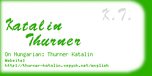 katalin thurner business card